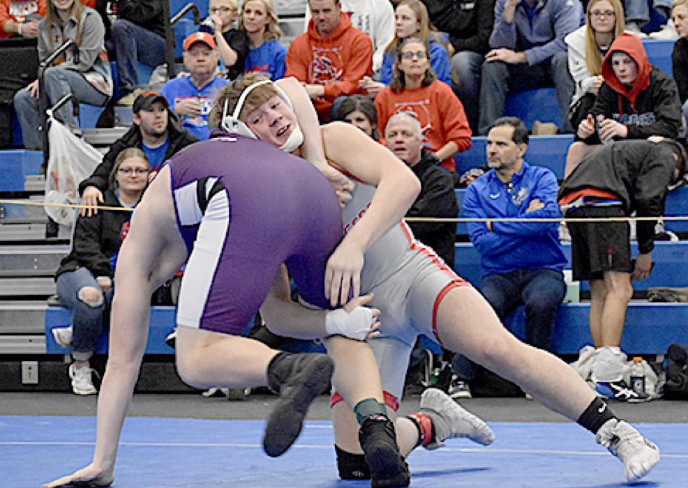 Clayton Elliott wrestled at 195# and placed fourth and qualified for state!