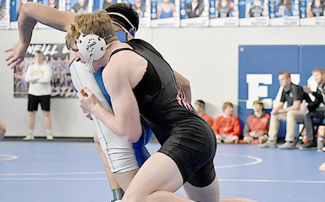 Tobin Olson qualified for state wrestling and took second place in 160#. Photos by Conner Fowler