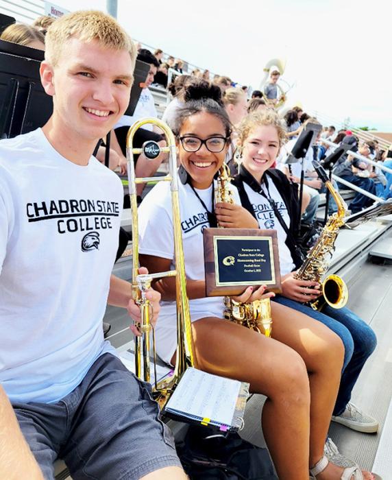 Pictured are from L to R: Grant Springer, Saylor Biltoft, and Marybelle Ward.
