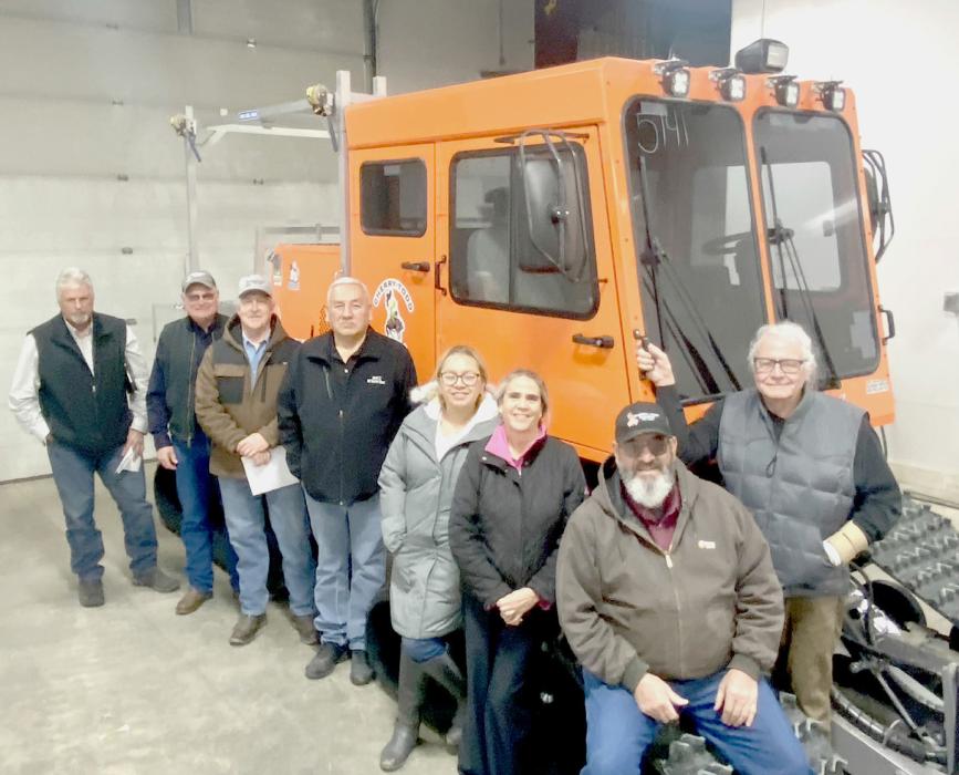 Photo by Chris Rahn Pictured above are from L to R: Cherry Todd Board Members Dan Valburg, Justin Brickner, General Manager Tim Grabblander, Glen Yellow Eagle, Amanda Antoine, Whitney Meek, Jerry Fullerton, and Noah “Sandy” Tucker surrounding their new Trucker Sno-Cat! Pictured at left is Cherry-Todd’s new Sno-Cat! Ready to serve their membership during inclement weather!