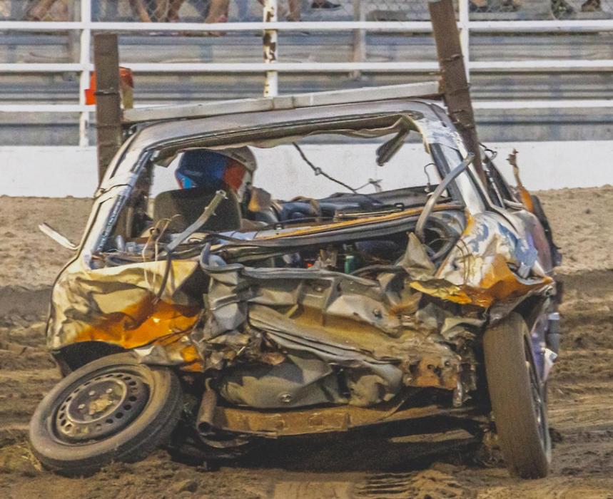 That back wheel was literally dragging itself behind...but it sure didn’t stop the vehicle from enjoying the action at all! Photo by Laura Vroman