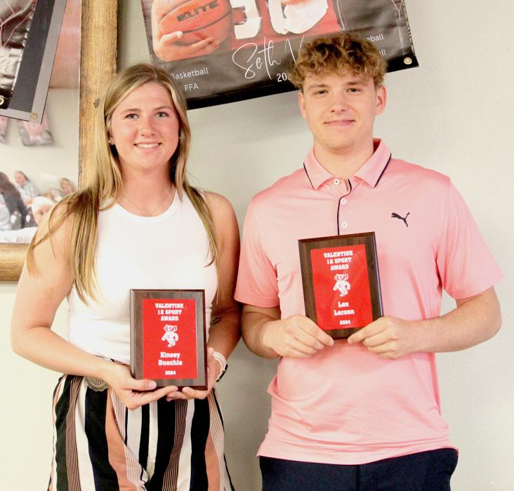 Earning the 12 Sport Athletes were Kinsey Buechle and Lex Larsen.