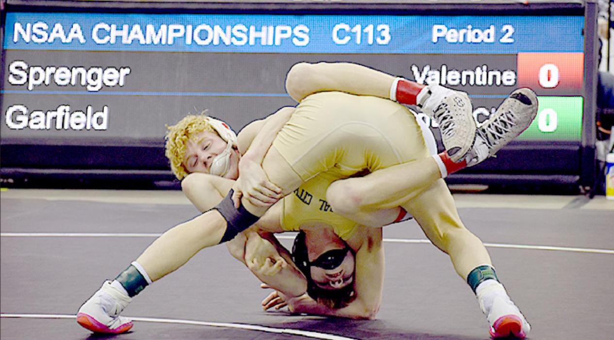 Will Sprenger, 113#, earned second place.