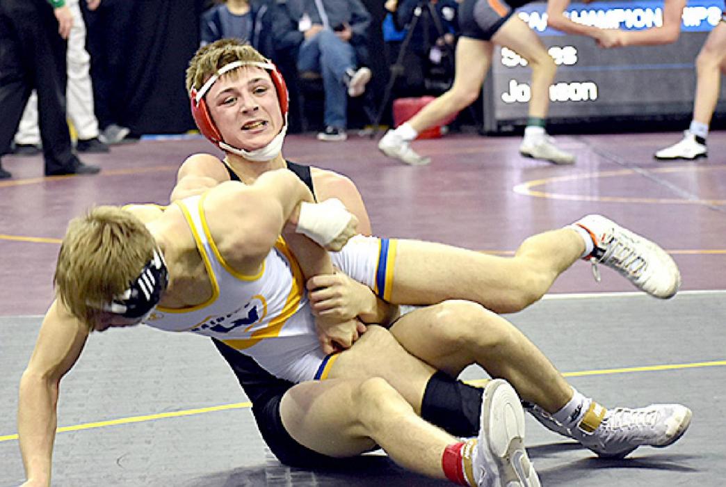Wrestling at 132#, Gavin Sandoz wrestled hard all weekend long, said Coach Allison.