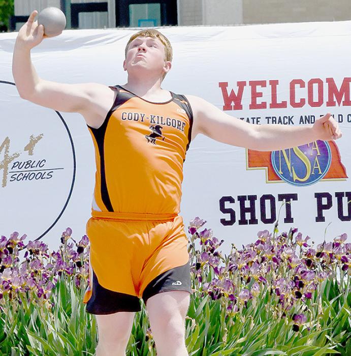 Dylan Naslund brought home two medals with a fourth place in the Discus and fifth place in the Shot Put.