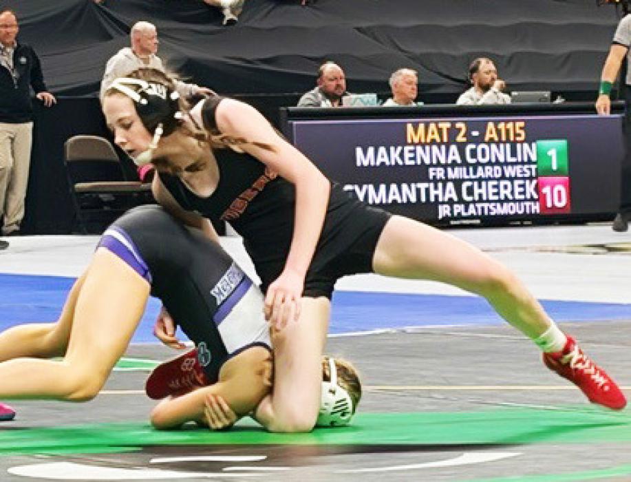 Bailey Burdick for the 115#.
