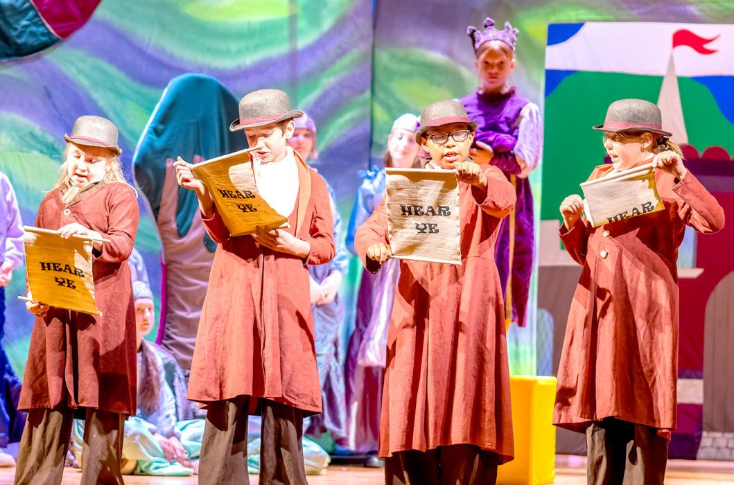 Town Criers - Jaydn Danielski, Olivia Ormesher, Luke Osnes, Reagan Roth.