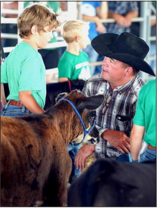 Judge Danny O’Kief visits with Tyler Bachelor.