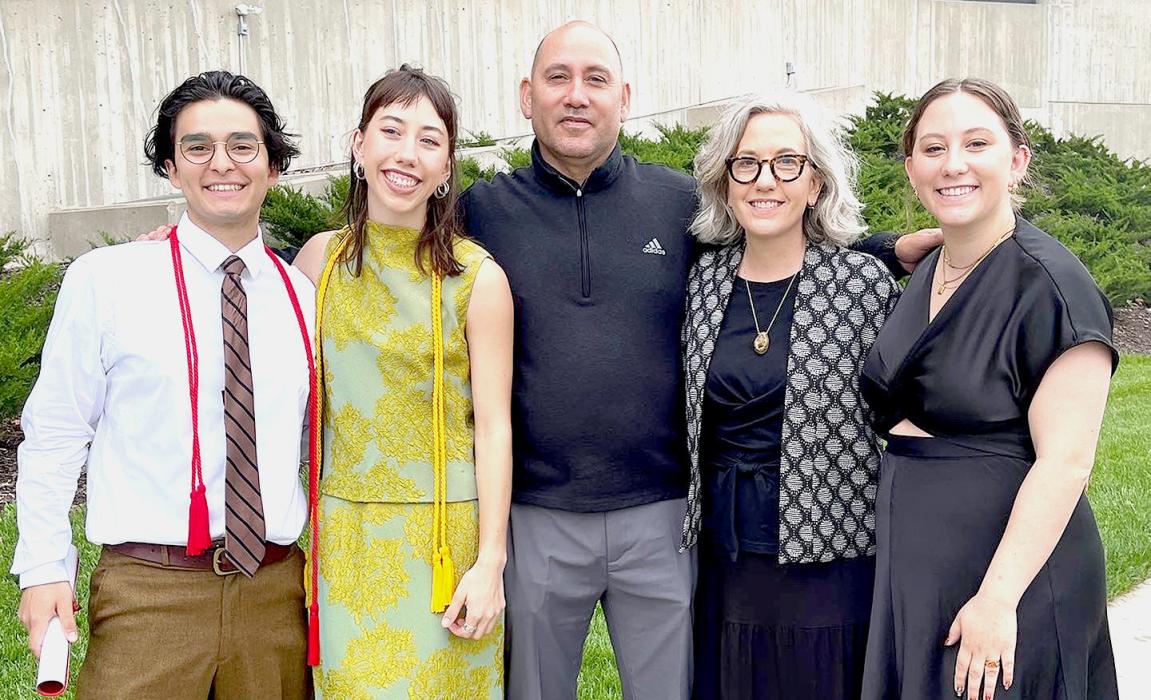 Organizers for the 36th Tour de Nebraska include from L to R: Anthony Rodriguez, Sydney Schilling, Charlie Schilling, Kimberly Schilling, and Cassandra Schilling - a family affair in its own right.