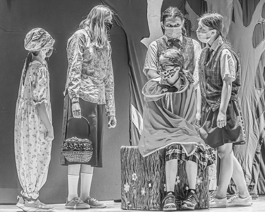 Little Red Riding Hood decides that she’s older and can take the path to Grandmothers alone? Photos by Laura Vroman