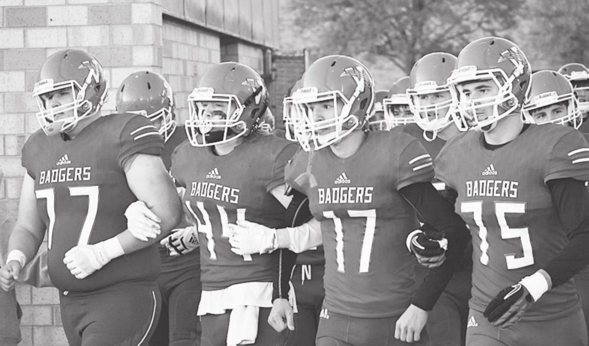 Seniors last walkout with Steven Fullerton, Conner Fowler, Dylan Hasse, and Ben Butcher. Photos by DeanNaFowler