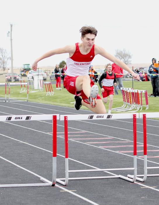 Landon Mooney-Johnson placed sixth in the 110 Meter Hurdles.