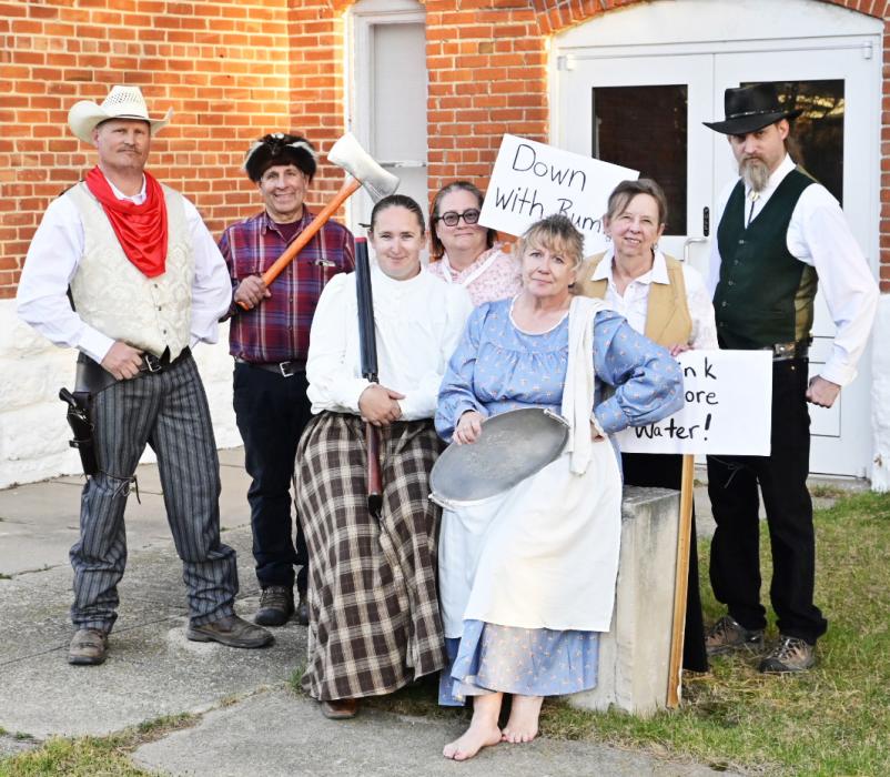 Pictured are Jim Liddy, Robin Roth, Audrey Jeffcoat, Shiloh Hanzlicek, Jean Vackiner, Karen Bice, and Jack Liddy. Photo by Laura Vroman