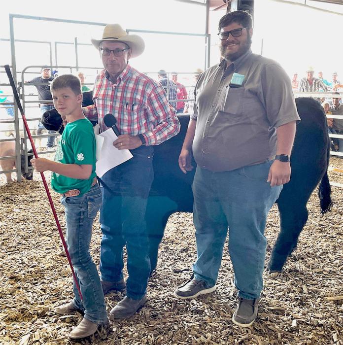 Champion Market Heifer owned by August Wickman, purchased by Sandhill Oil for a $1,600 premium.