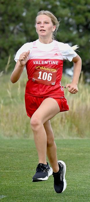 Christen Larsen placed fifth at Frederick Peak.
