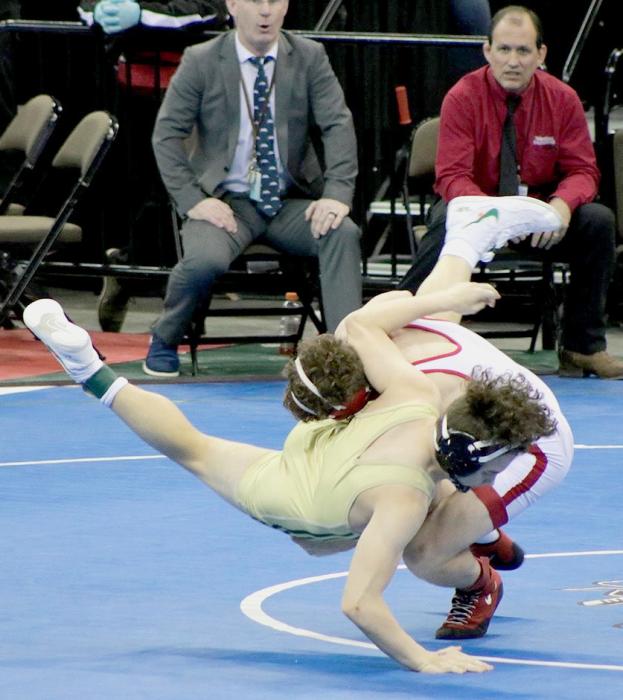 Ashton Lurz wrestled at 160# and took third place. “Ashton showed great character coming back to get third. That is the sign of a true warrior,” said Coach Shane Allison.