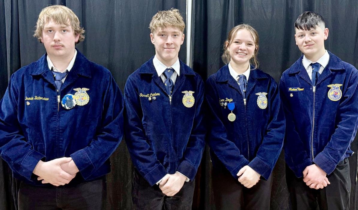 Natural Resources, from L to R: Brenden Battershaw, Garrett Cumbow, River Doyle, Raken Tinant.
