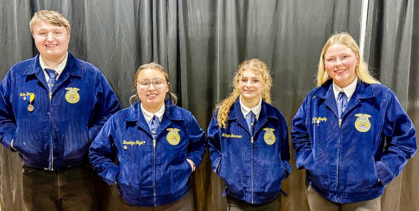 Nursery Landscape, from L to R: Blake Boone, Brooklyn Coyle, Regan Eggert, Grace Murphy.