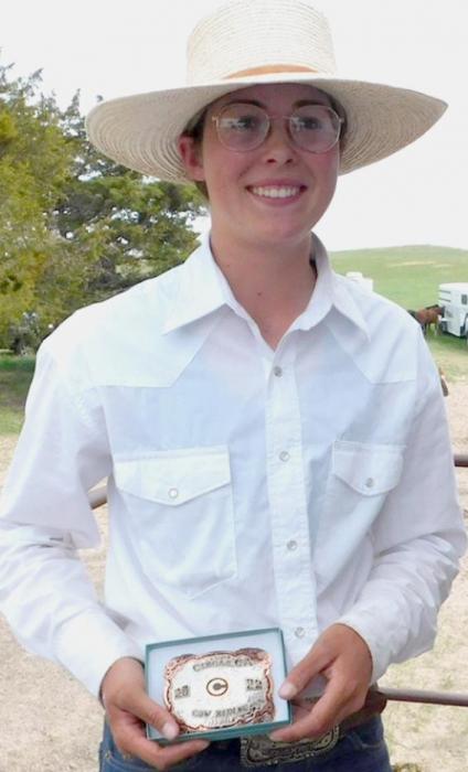 Grace Johnson 2022 Cow Riding.