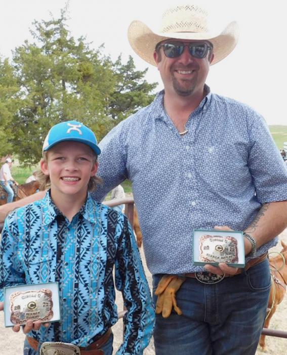 Deklin Titus and Kyle Qualley 2022 Ribbon Roping.