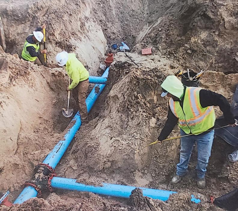 The blue water mains
