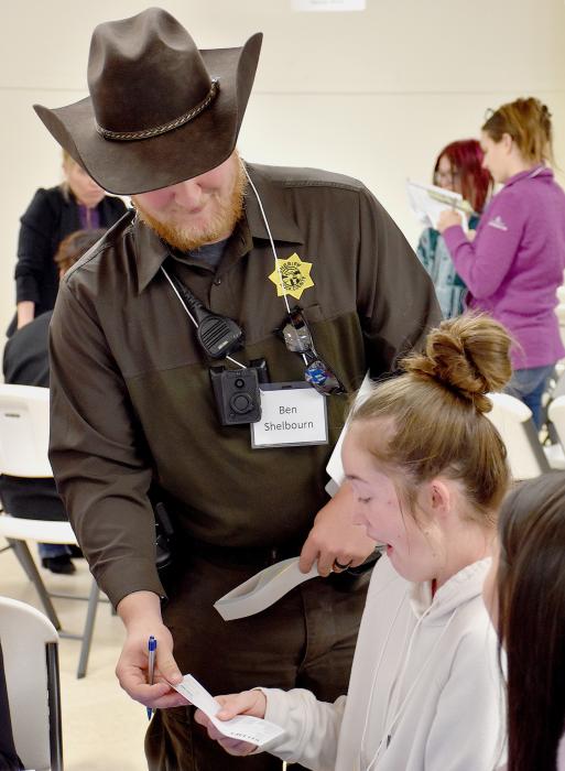 Deputy Shelbourn is issuing Aubrey Benson a ticket for a divorce. She was rocking her budget, so he thought he should deliver a little bad news to give her a little of a challenge in An Intro to Life.