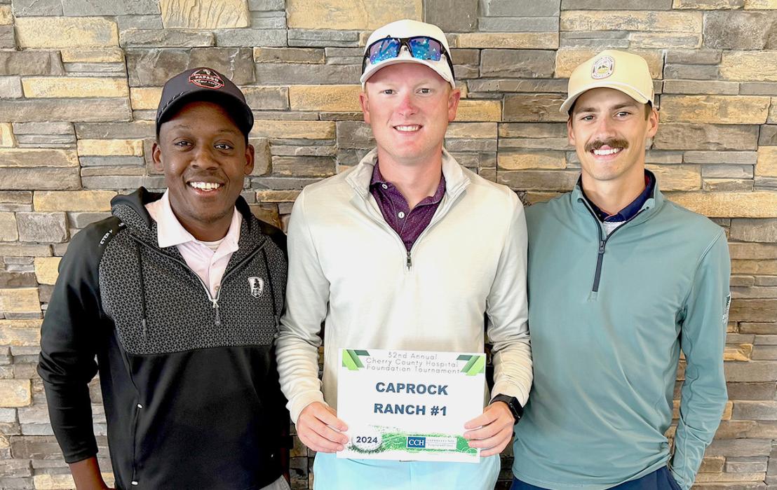 Championship Flight winner CapRock Ranch #1, pictured from L to R: Patrick Kisomanga, Jay Brockhaus, and Colby Perkins.
