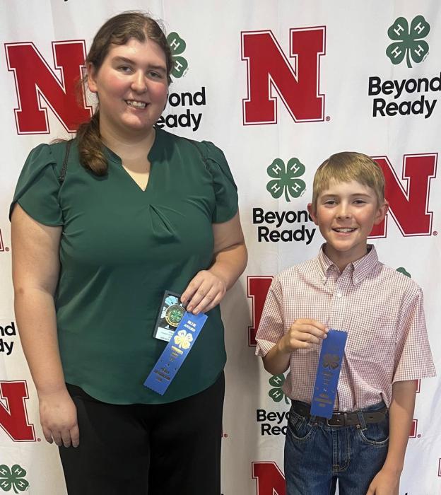 Representing Cherry County was Senior, Jenalee Garwood, and Intermediate, Liam Tenhouse.