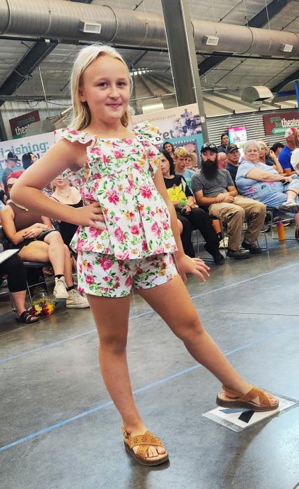 Adley Swason Shopping In Style. She also modeled her Beyond The Needle entry.