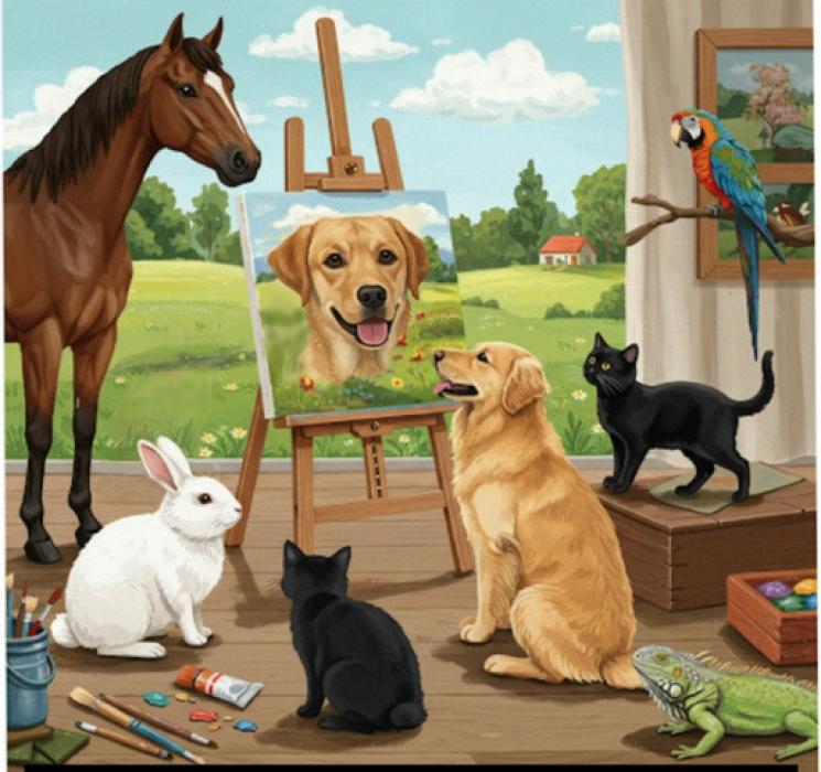 Sand Painter Art Club is hosting an art show featuring your pets