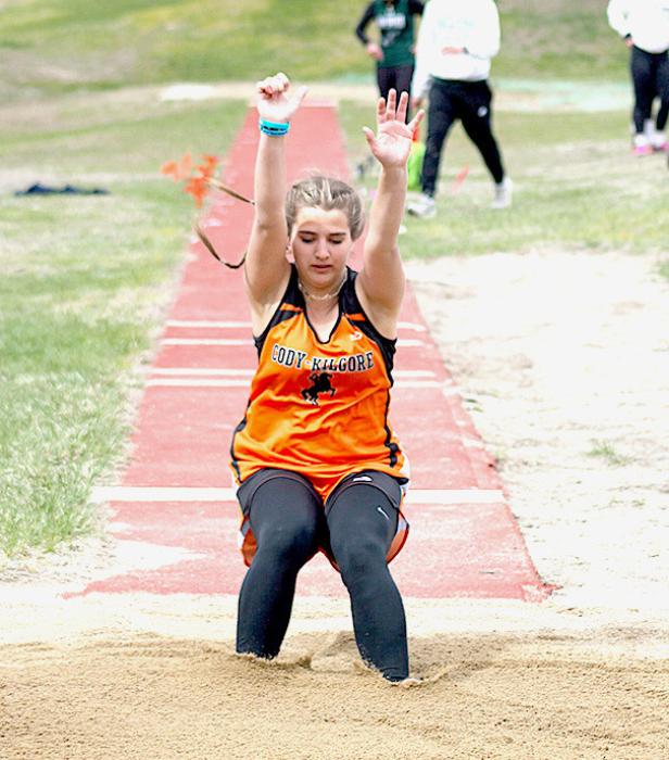Rachel Farley competed in the long jump.