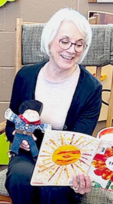 Anne Quigley read stories to Stanley at the Valentine Public Library. You can check out the book about Flat Stanley there.