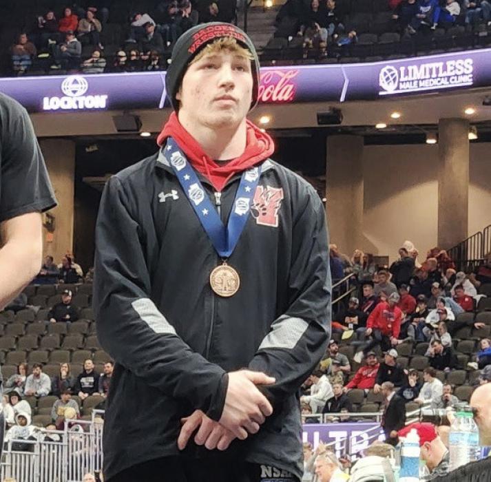 Parker Chavez, 165#, brings home fifth place.