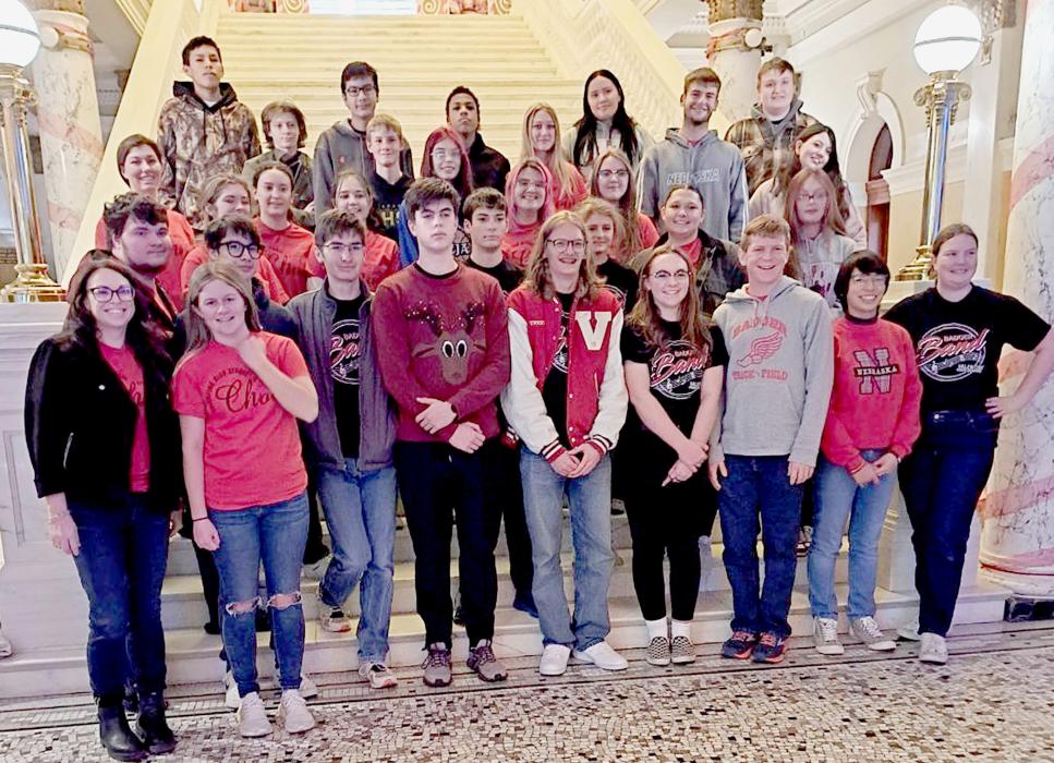 VHS Band and Choir performed at Christmas at the Capitol