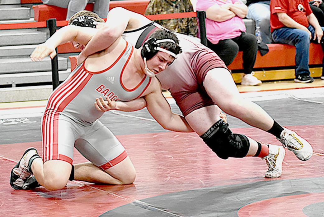 Thane Taylor placed fourth and wrestled at 215#.