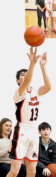 Wesley Willert puts up a two point shot against the Indians.