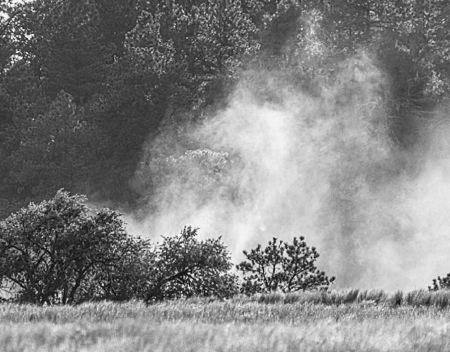 Saturday, August 21, a fire on the Snake River Ranch was taken care of by Valentine Fire Department with mutual aid from Kilgore. Earlier that same day, Kilgore was fighting fire at McKelvie; one of several fires they’d fought in the past 10 days. Photo by Laura Vroman