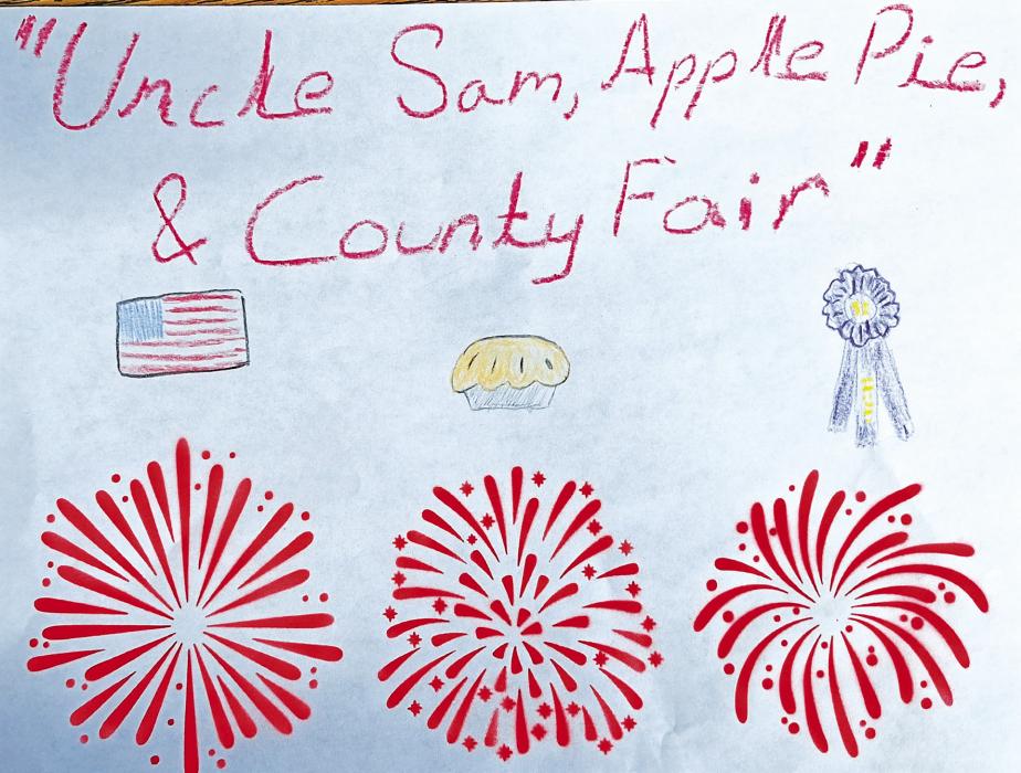 Cherry County Fair theme: Uncle Sam, Apple Pie, and County Fair