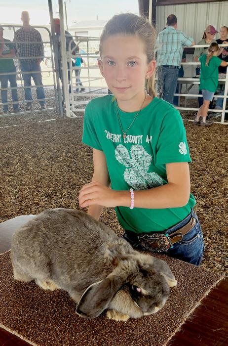 KatelynBlackfordwasChampion Jr. Rabbit Showman.