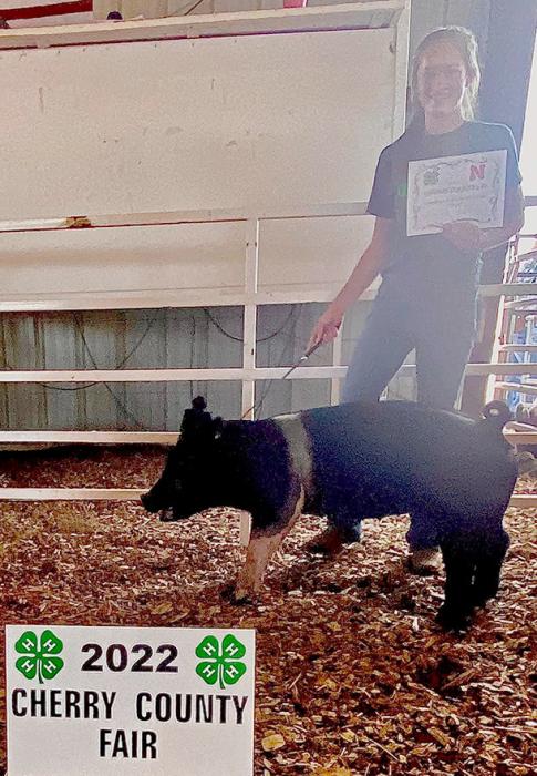 Aubrey Benson was the Champion Sr. Swine Showman.