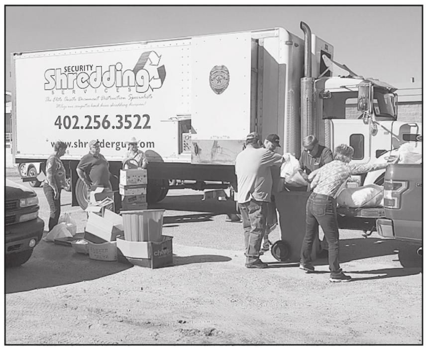 Shredding on site was appreciated by those who brought in their documents.