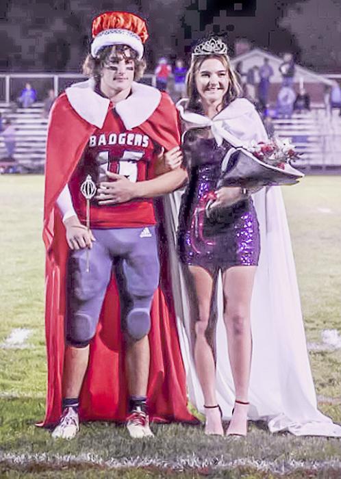 Crowned during half-time was Homecoming King Cayden Lamb and Homecoming Queen Mekallyn Bancroft.