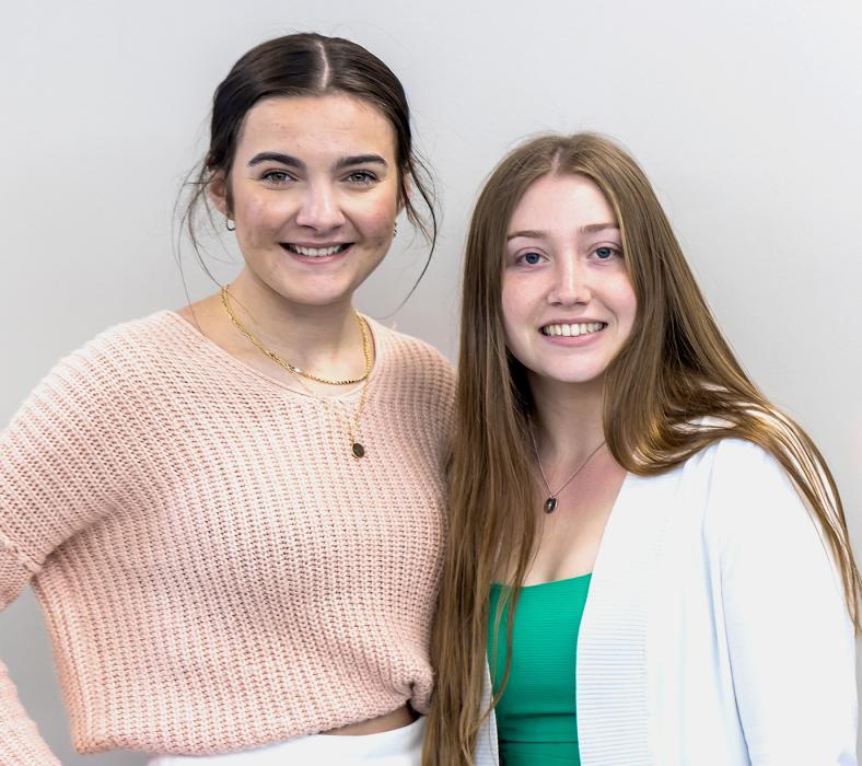 Mekallyn Bancroft and Taylor Battershaw were the first Valentine High School seniors ever to graduate from Mid Plains Community College, which makes them true academic pioneers. Photo by Laura Vroman