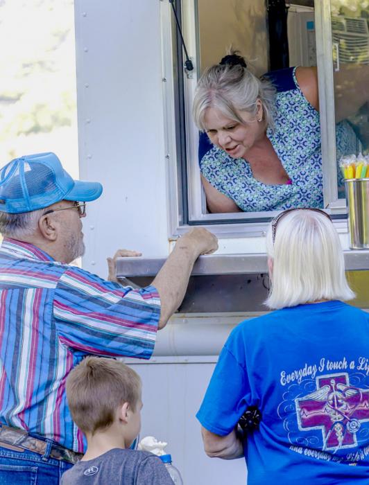 Ice cream coupons were given to those who attended. Photos by Laura Vroman