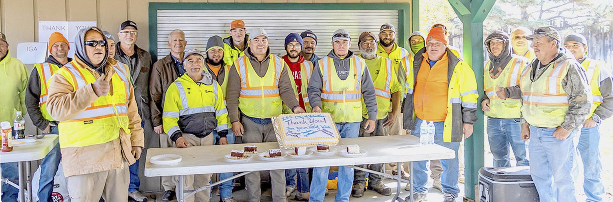 Thank you for all your hard work replacing Valentine’s Main Street road crews! Photo by Laura Vroman