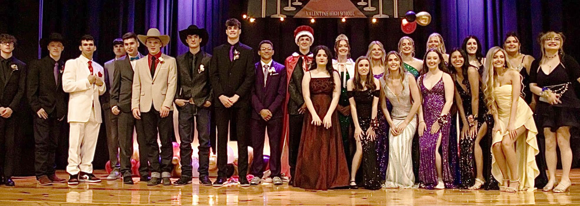 The VHS senior class, above, and junior class, below.