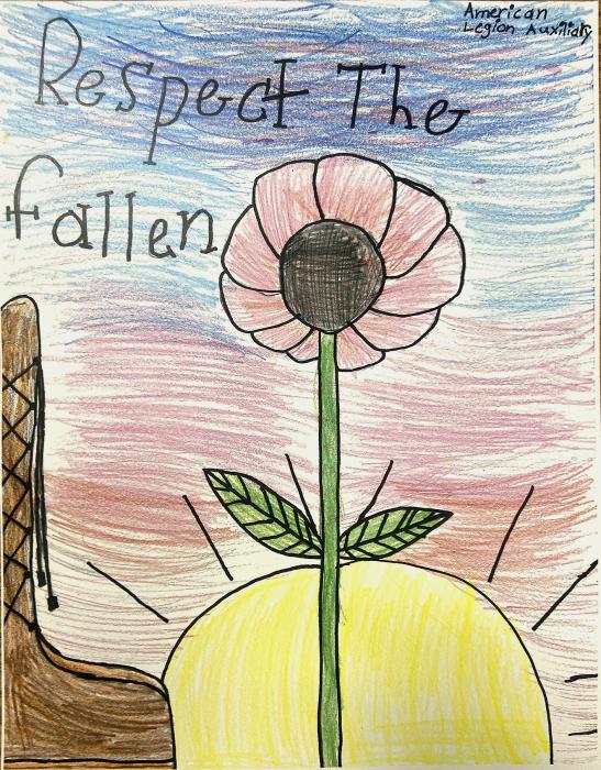 Graham receives first place in the American Legion Auxiliary Poppy Poster Contest