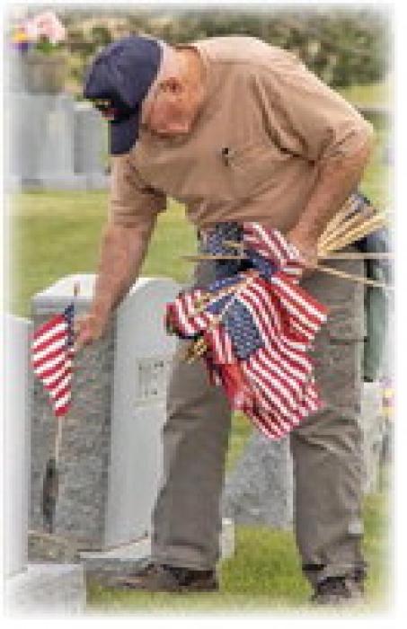 Look at the various age groups coming together, teaching respect and honor for those who gave their lives. Photos by Tina Boone