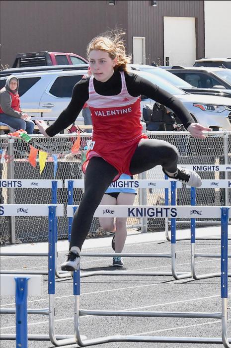 Renee Fisbeck placed fourth in the 300 Meter Hurdles.