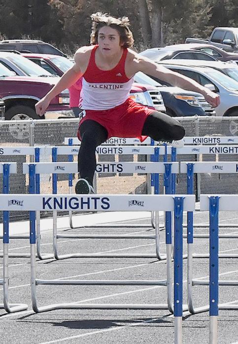 Nathan Perrett placed fourth in the 300 Meter Hurdles.